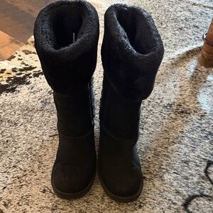 Arizona Jean Company Black Faux Fur Winter Boots